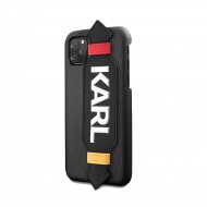 Husa spate pentru iPhone 11 Pro - Karl Lagerfeld Strap Cover Negru