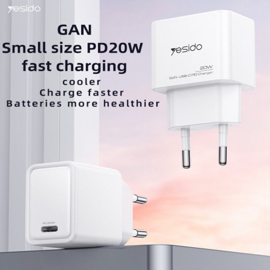 Incarcator Yesido YC60 Fast Charger 20W - Alb