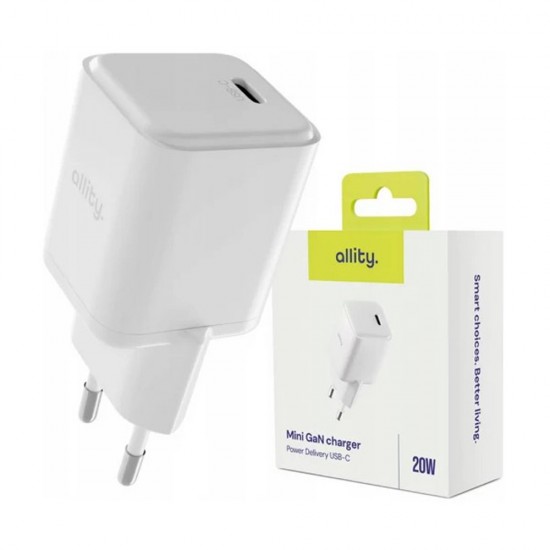 Incarcator Allity Type C 20W - Alb Incarcator Allity Type C 20W - Alb