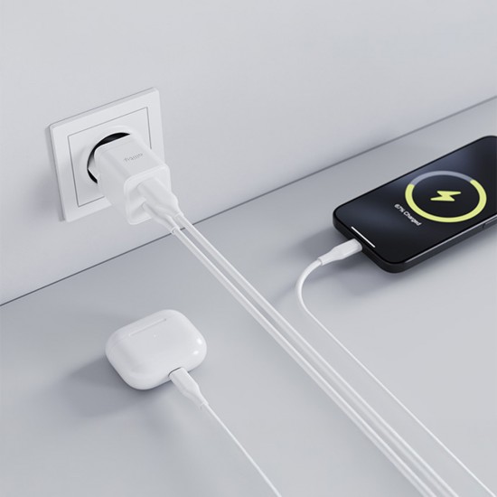 Incarcator Allity Type C Plus USB 20W - Alb