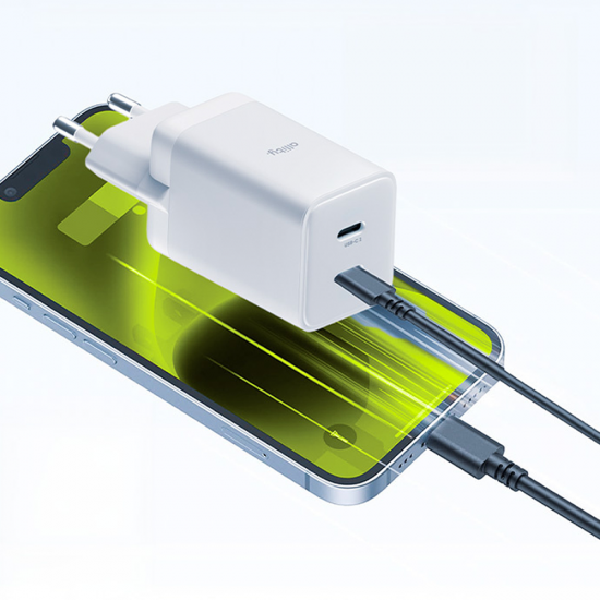 Incarcator Allity Type-C Plus USB-A 45W - Alb
