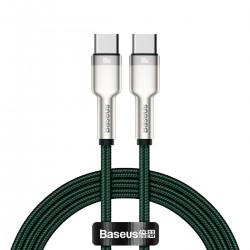 Cablu Baseus Cafule Type C - type C 100W 1 metru Verde