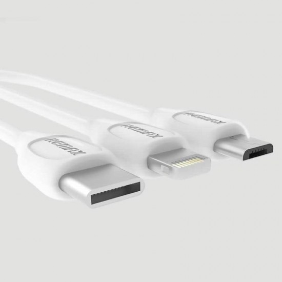Cablu de date 3 in 1 microUSB / Type-C /pentru iPhone Remax RC-050th