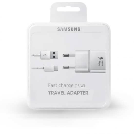 Incarcator de retea pentru Samsung - Fast Charge 1xUSB + cablu microUSB Blister