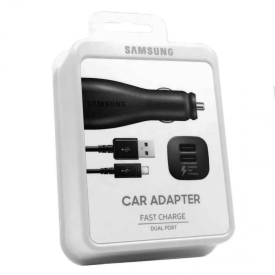 Incarcator auto original pentru Samsung EP-LN920BB - 2xUSB Fast Charge + cablu microUSB