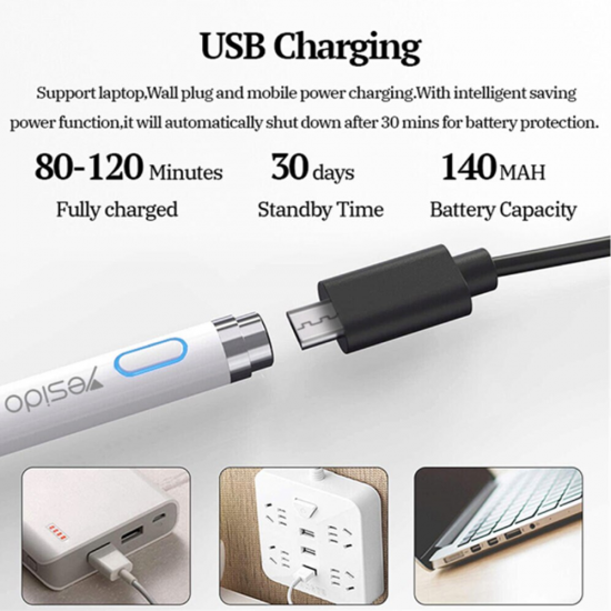 Stylus Yesido ST05 – Pen Capacitiv Universal din Aluminiu, Reîncărcabil