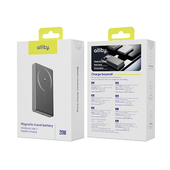 Baterie externa Allity, MagSafe charging - 10000mAh