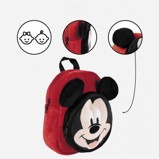 Ghiozdan plusat Mickey Mouse