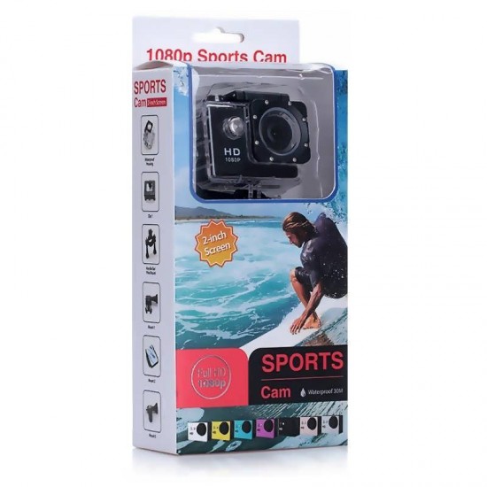 Camera video cu carcasa subacvatica - Extreme Sports Full HD
