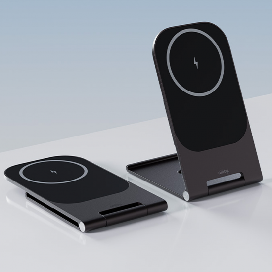 Suport pentru telefon, magnetic, cu incarcare wireless - Allity