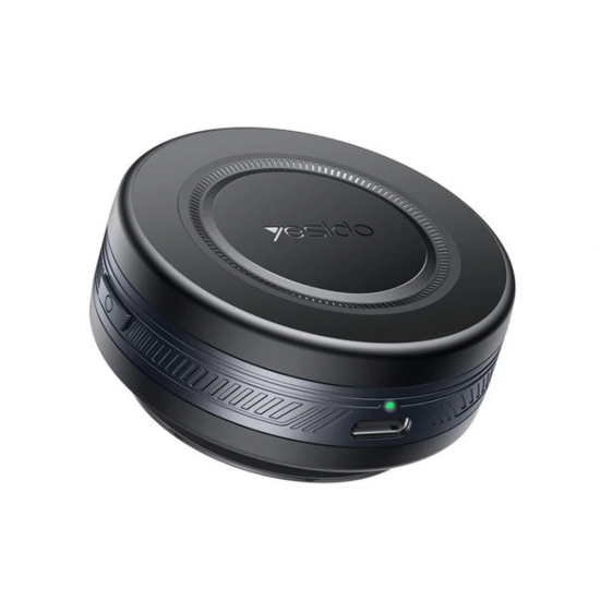 Suport auto magnetic, cu ventuza electrica, pentru telefon cu incarcare Wireless - Yesido C223