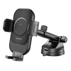 Suport auto pentru telefon cu incarcare Wireless Borofone BH203 - Negru