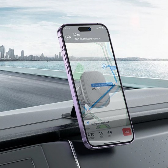 Suport auto magnetic grila ventilatie pentru telefon Hoco H30 - Negru