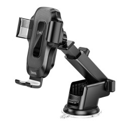 Suport auto pentru telefon cu incarcare Wireless Hoco HW3 - Negru