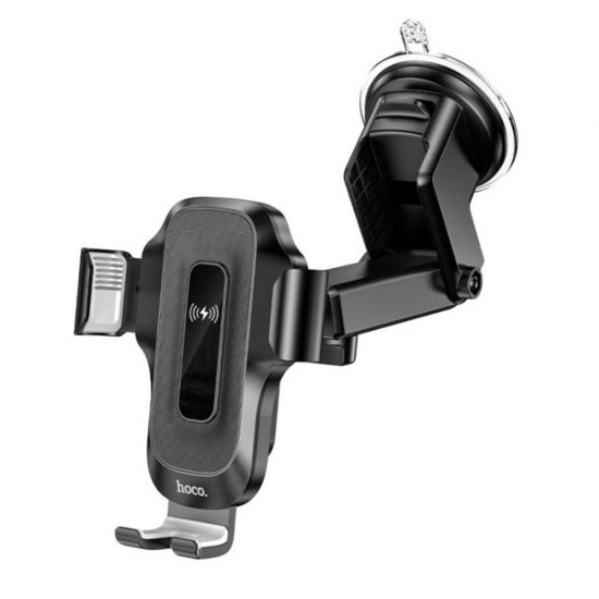 Suport auto pentru telefon cu incarcare Wireless Hoco HW3 - Negru