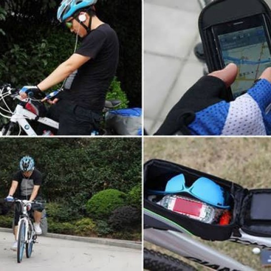 Geanta bicicleta cu suport pentru telefon si touchscreen - BK1