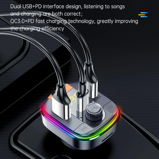 Incarcator auto cu functie de modulator FM Yesido Y45