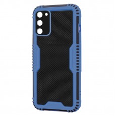 Husa spate pentru Samsung Galaxy A03s - Zip Case Albastru