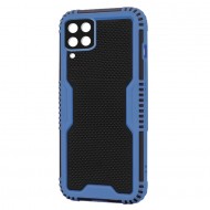 Husa spate pentru Samsung Galaxy A12 - Zip Case Albastru