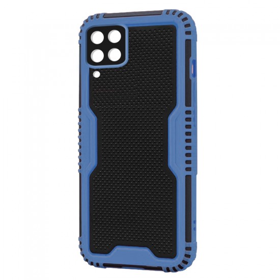 Husa spate pentru Samsung Galaxy A12 - Zip Case Albastru