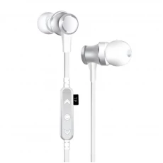 Casti metalice Deepbass D-22 In-Ear Wireless Bluetooth - Alb