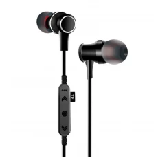 Casti metalice Deepbass D-22 In-Ear Wireless Bluetooth - Negru