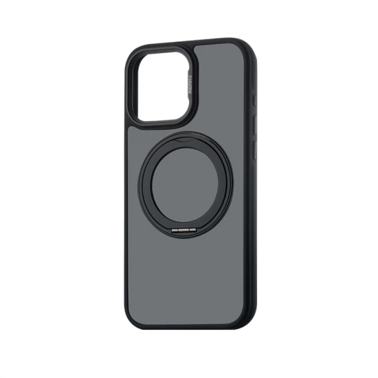 Husa spate pentru iPhone 16 Pro Remax Stand Case - Negru