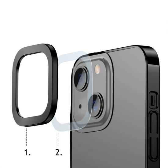 Husa spate pentru iPhone 13 Baseus Glitter - Negru
