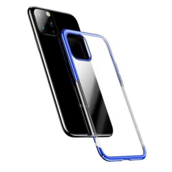 Husa spate pentru iPhone 11 Pro Baseus Glitter - Albastru