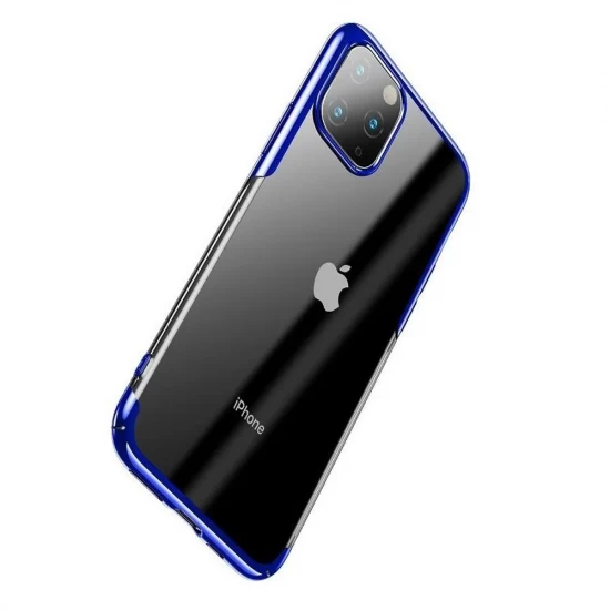 Husa spate pentru iPhone 11 Pro Baseus Glitter - Albastru