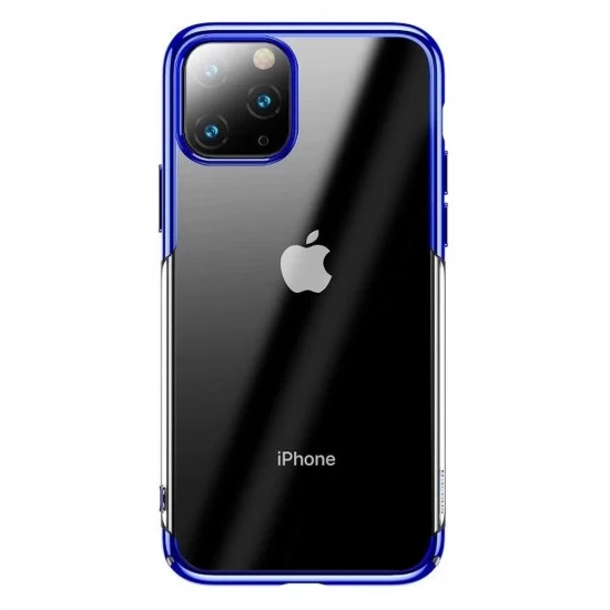 Husa spate pentru iPhone 11 Pro Baseus Glitter - Albastru