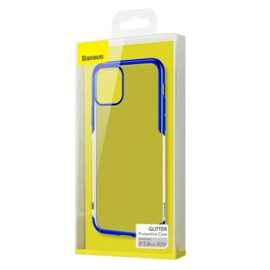 Husa spate pentru iPhone 11 Pro Baseus Glitter - Albastru