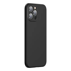 Husa spate pentru iPhone 12 Pro Baseus Liquid Silica Gel - Negru