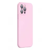 Husa spate pentru iPhone 13 Pro Baseus Liquid Silica Gel - Roz