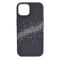 Husa spate pentru iPhone 15 Berlia Fiber Magsafe - Gri