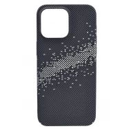 Husa spate pentru iPhone 15 Pro Berlia Fiber Magsafe - Gri