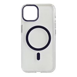 Husa spate pentru iPhone 14 Berlia Sheen Magsafe - Mov