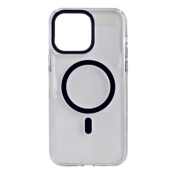 Husa spate pentru iPhone 14 Pro Max Berlia Sheen Magsafe - Mov