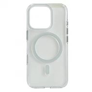 Husa spate pentru iPhone 15 Pro Max Berlia Sheen Magsafe - Alb