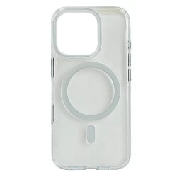 Husa spate pentru iPhone 16 Pro Berlia Sheen Magsafe - Alb