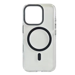 Husa spate pentru iPhone 16 Pro Max Berlia Sheen Magsafe - Gri inchis