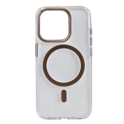 Husa spate pentru iPhone 16 Pro Max Berlia Sheen Magsafe - Maro