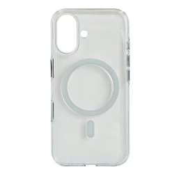Husa spate pentru iPhone 16 Berlia Sheen Magsafe - Alb