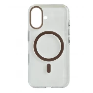 Husa spate pentru iPhone 16 Berlia Sheen Magsafe - Maro