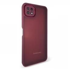 Husa spate pentru Samsung Galaxy A22 5G - Catwalk Case Visiniu
