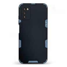 Husa spate pentru Samsung Galaxy A03S - Mantis Case Negru / Bleu