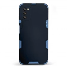Husa spate pentru Samsung Galaxy A03S - Mantis Case Negru / Albastru