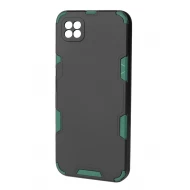 Husa spate pentru Samsung Galaxy A22 5G - Mantis Case Negru / Vernil