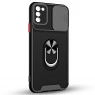Husa spate pentru Samsung Galaxy A02S - Slide Case Negru