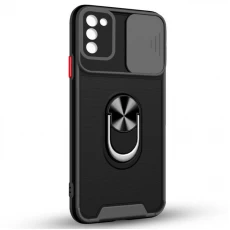 Husa spate pentru Samsung Galaxy A02S - Slide Case Negru